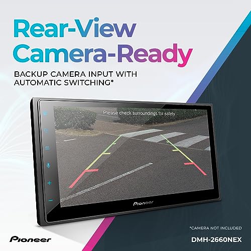 Pioneer DMH-2660NEX Digital Multimedia Receiver, with Apple CarPlay, Android Auto , Amazon Alexa via the Pioneer Vozsis App, Bluetooth and Backup Camera Compatibility, 6.8” Capacitive Touchscreen Pioneer DMH-2660NEX Digital Multimedia Receiver, with Apple CarPlay, Android Auto , Amazon Alexa via the Pioneer Vozsis App, Bluetooth and Backup Camera Compatibility, 6.8” Capacitive Touchscreen